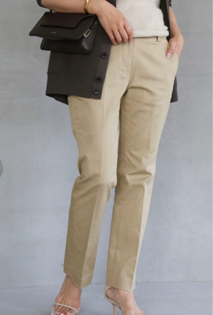ドゥーズィエム　CELERI/セルリ　Beige C Trousers チノパン