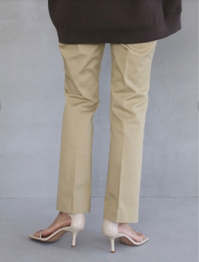 ドゥーズィエム　CELERI/セルリ　Beige C Trousers チノパン