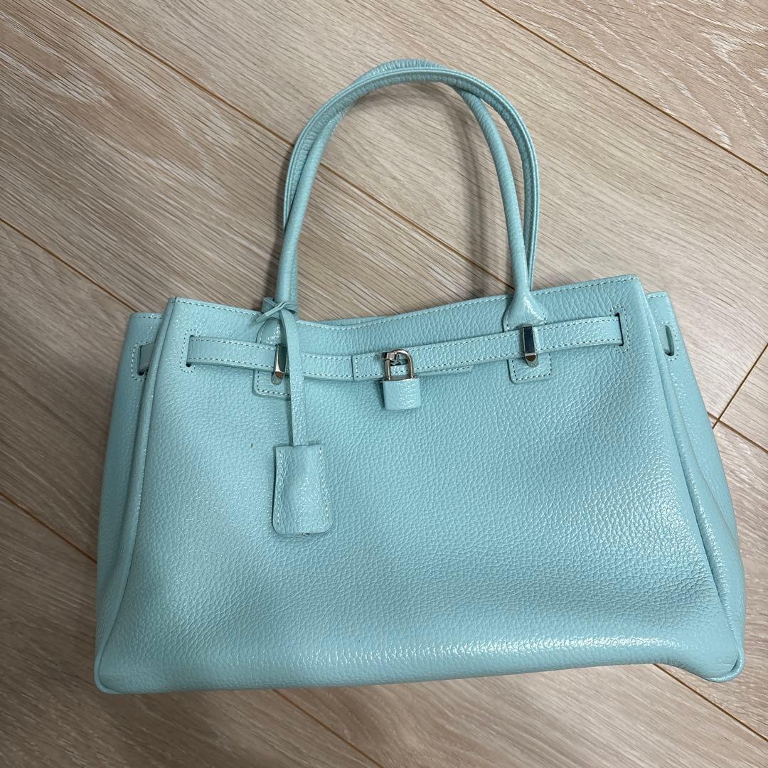 お得な美品！傳濱野限定色レザー ハンドバッグ