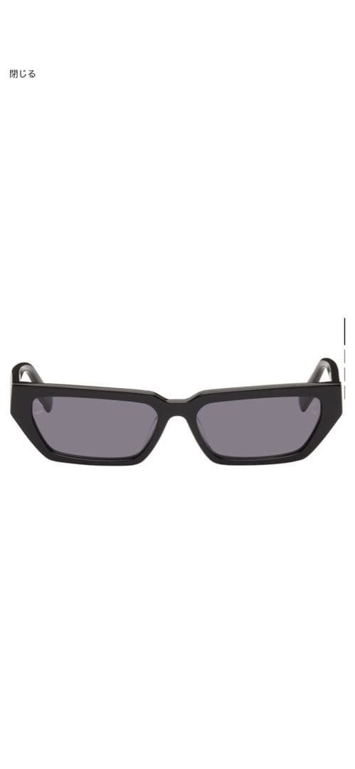 MCQ ブラック スクエア型 サングラス