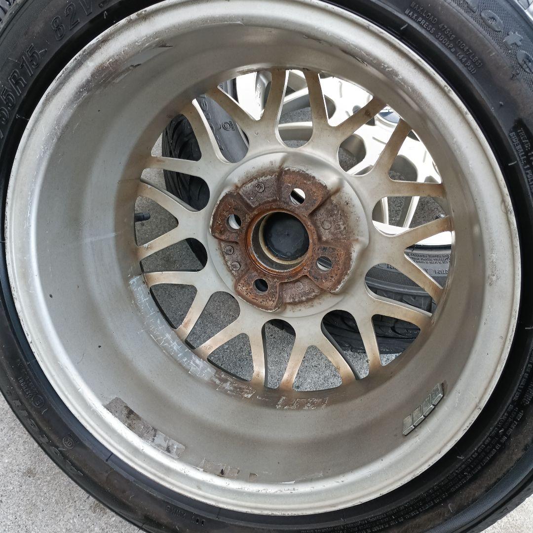 BBS6.5J 185/55-15 4穴PCD100 4本セット送料7000円
