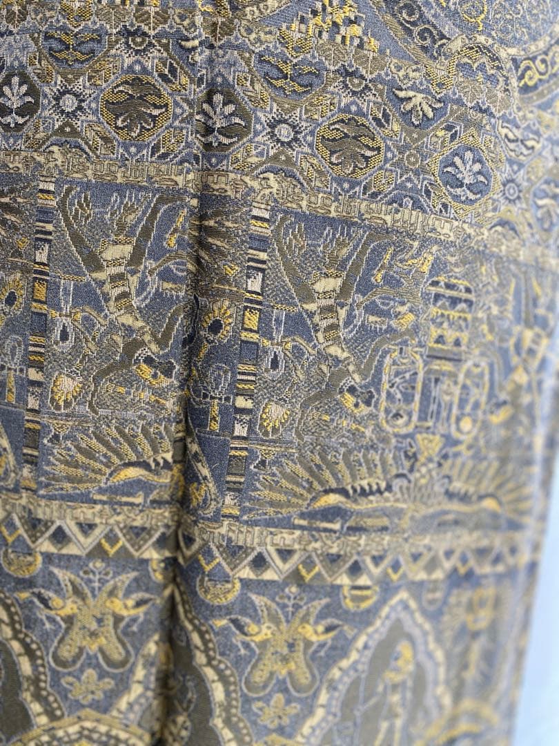 よ*し様 M3.2 前田仁仙作家　落款あり　パールトーン　お召訪問着　一方付け