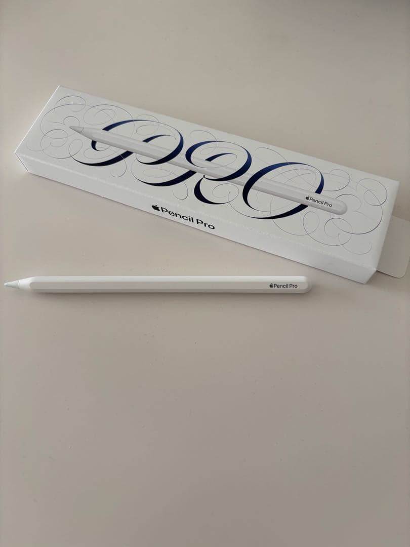 【美品】Apple Pencil Pro ホワイト 専用ケース付き