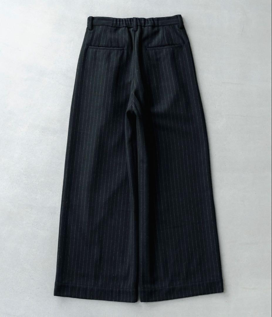パンツ SINSSFlannel two tuck wide stripedslacks
