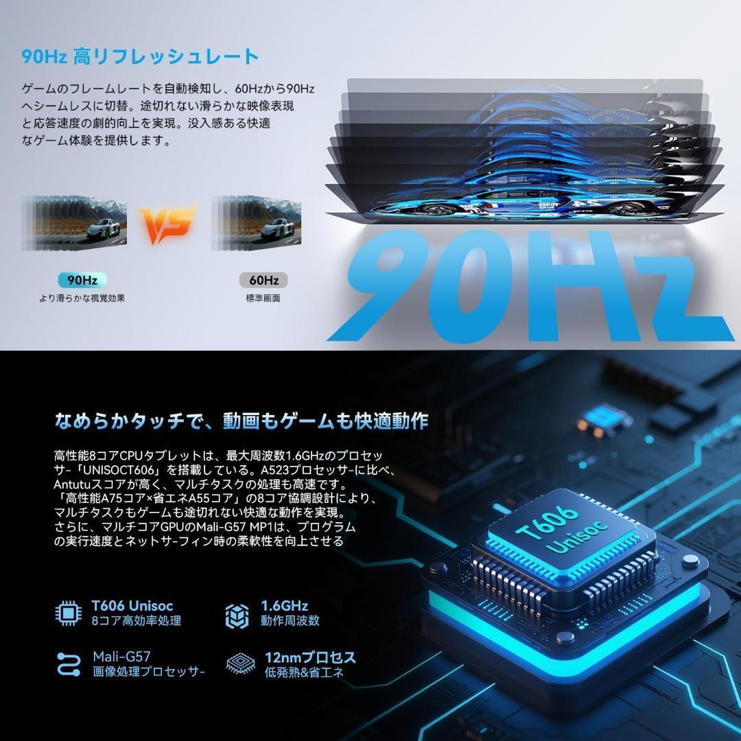 タブレット 8.7インチ Android 15 Wi-Fiモデル 5500mAh