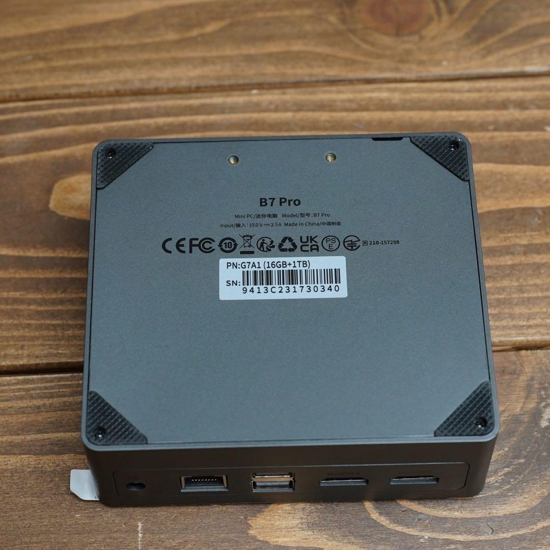 BMAX B7 Pro 1145G7 メモリ4GB SSD1TB