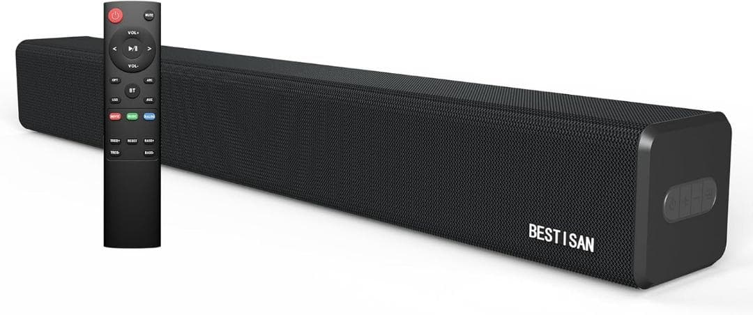 サウンドバー テレビ用スピーカー PC用Bluetooth スマホ適用 ブラック