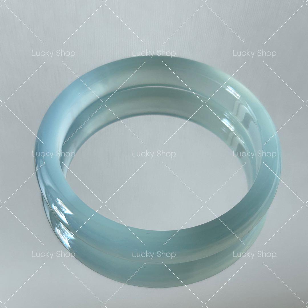 美品【瑪瑙/アゲート】バングル　青緑