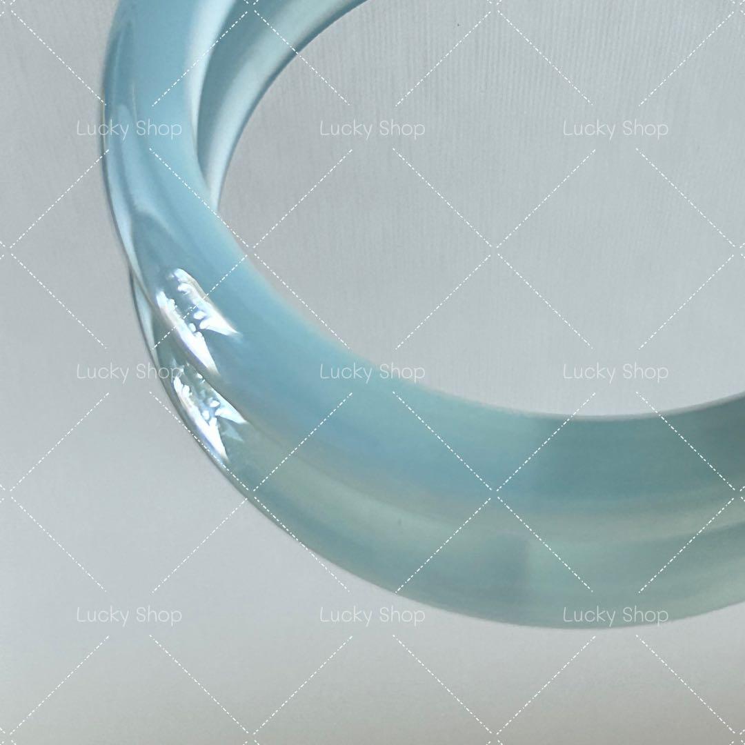 美品【瑪瑙/アゲート】バングル　青緑