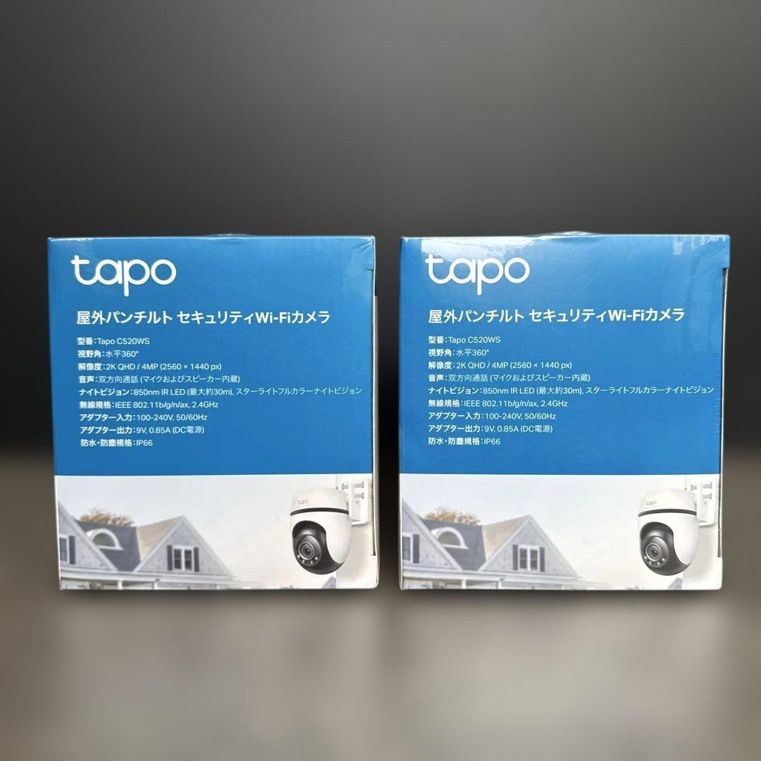 tapo Wi-Fi防犯カメラ 400万画素 2個セット