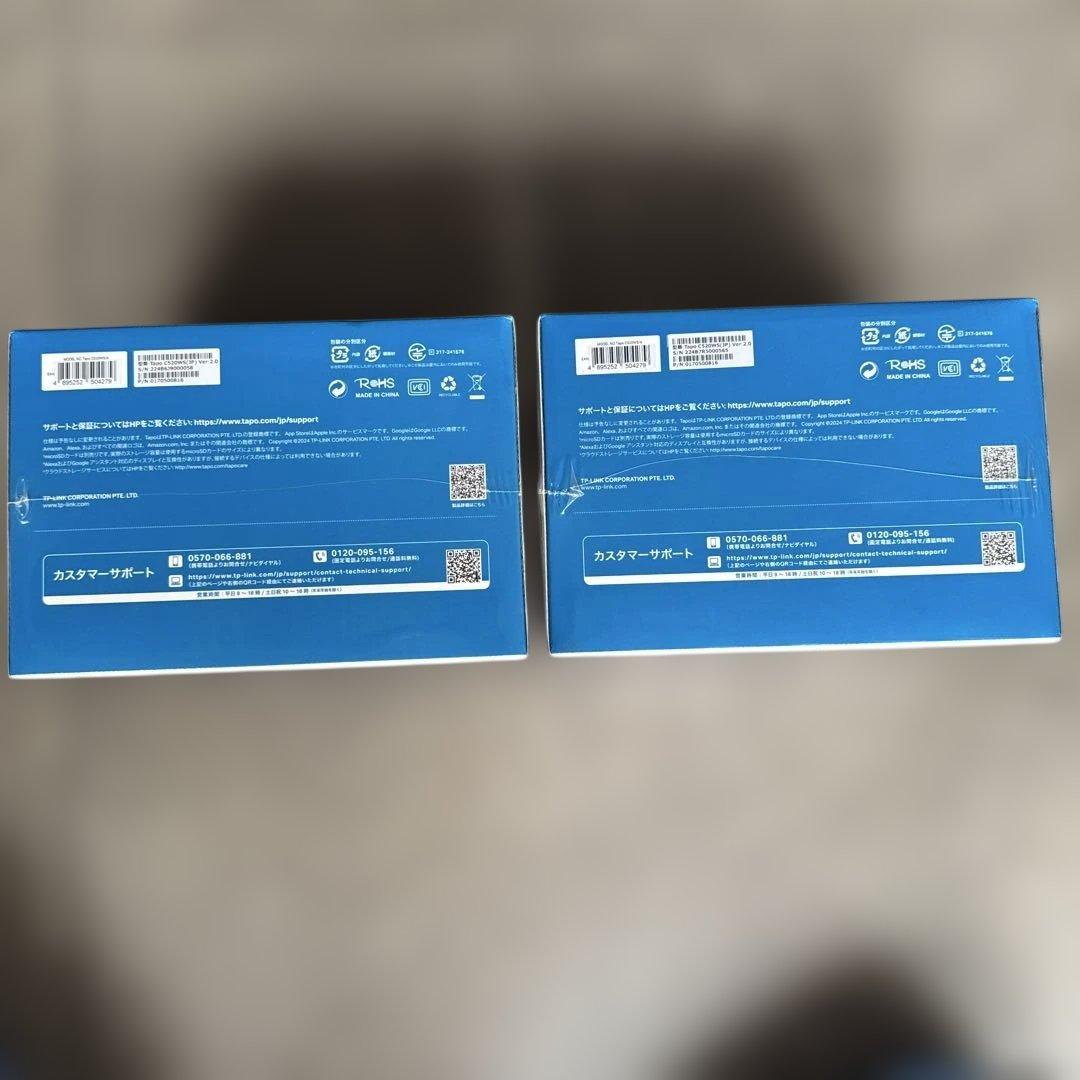 tapo Wi-Fi防犯カメラ 400万画素 2個セット