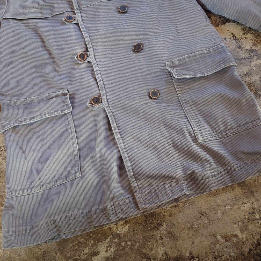 ヴィンテージ 50s フランス ワークコート CROWNジップ 　4739