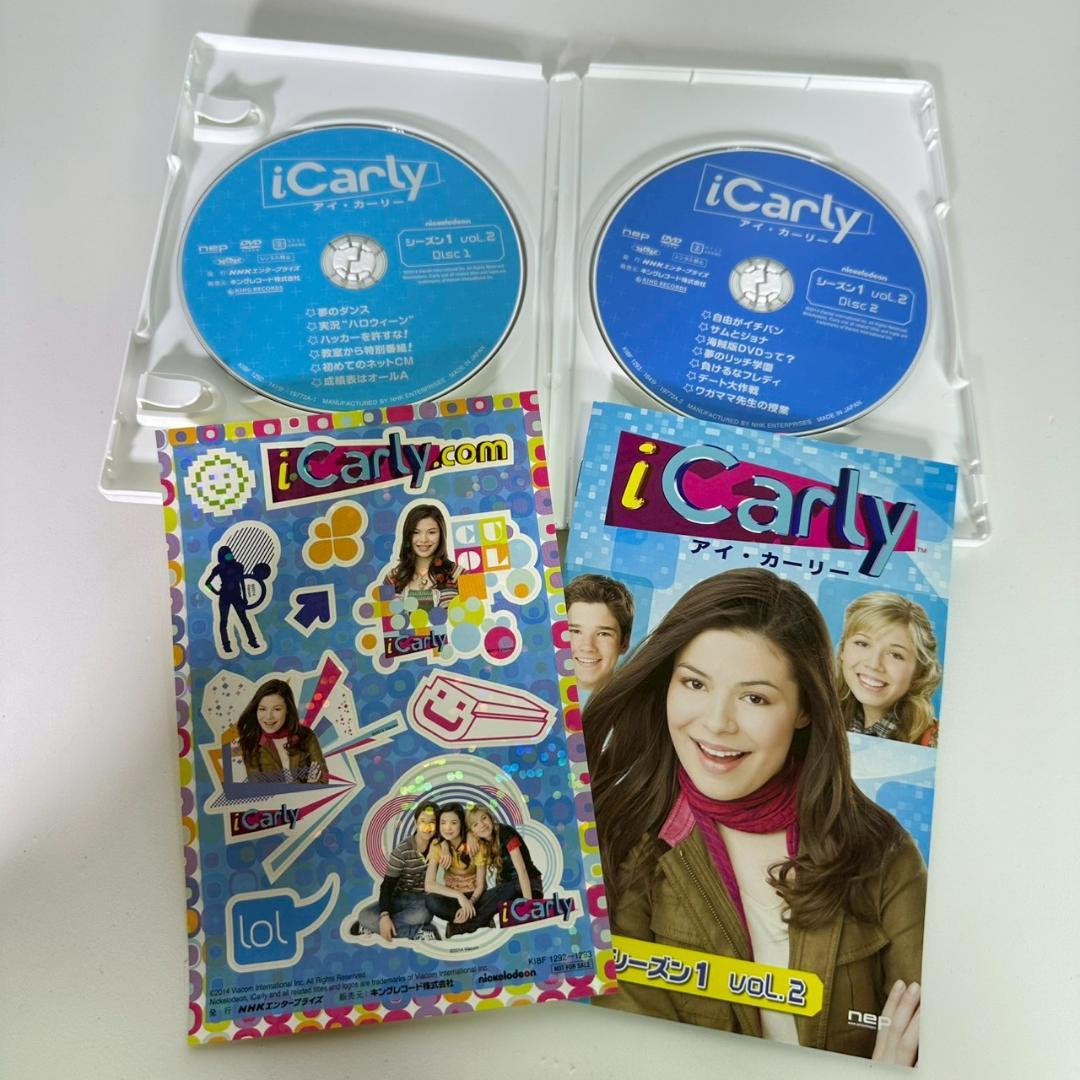 【美品】iCarly（アイ・カーリー）VOL.1,2 DVDセット 日本語吹替版