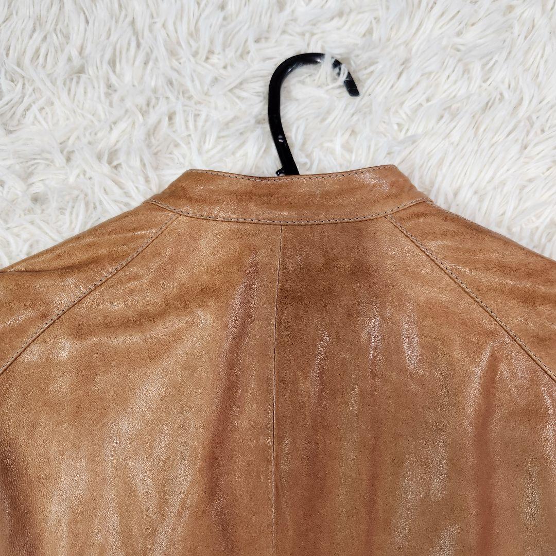 入手困難 ドルチェ&ガッバーナ シングルライダース レオパード柄 羊革 L