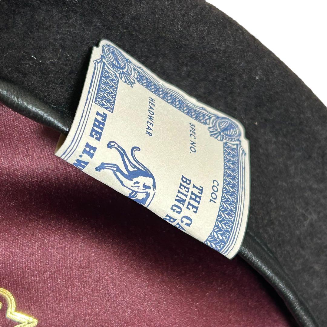 THE H.W.DOG&CO ベレー帽　ウール ダークブラウン