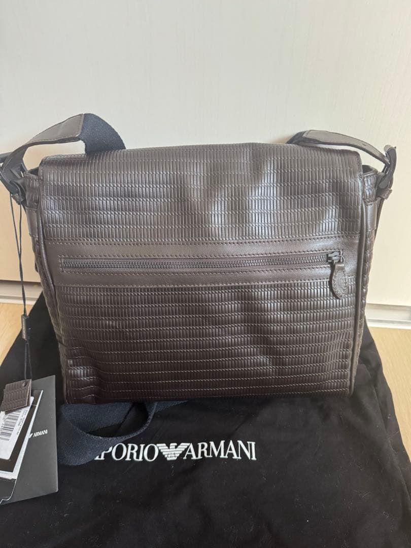 EMPORIO ARMANI ブラウン ショルダーバッグ