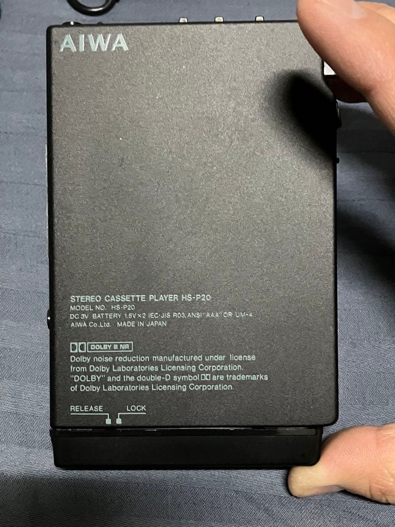 【美品】AIWAアイワCassetteBoy HS-P20 動作品アダプター付き