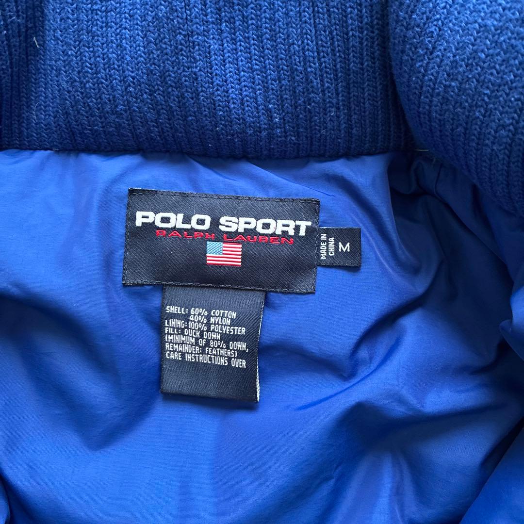 90's POLO SPORT ダウンジャケット ポロスポ　ダウン　古着　星条旗