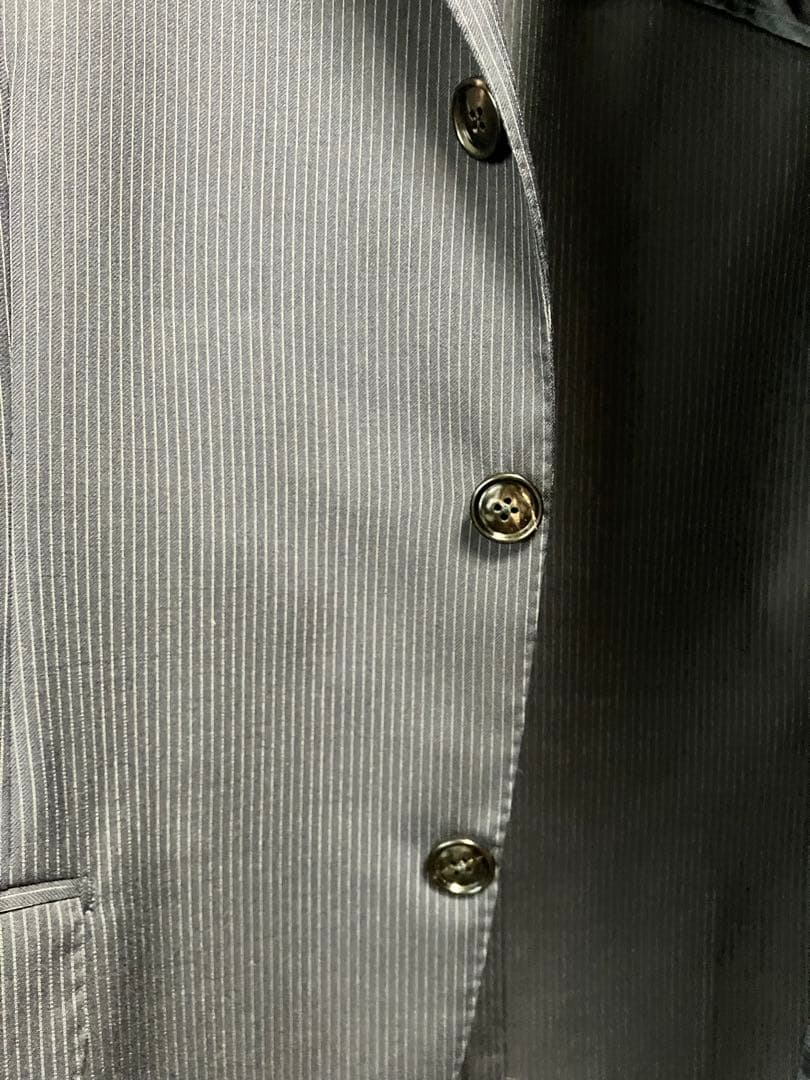 ピ*ロ様 Belvest ベルヴェスト ストライプスーツ 46 バーニーズ別注