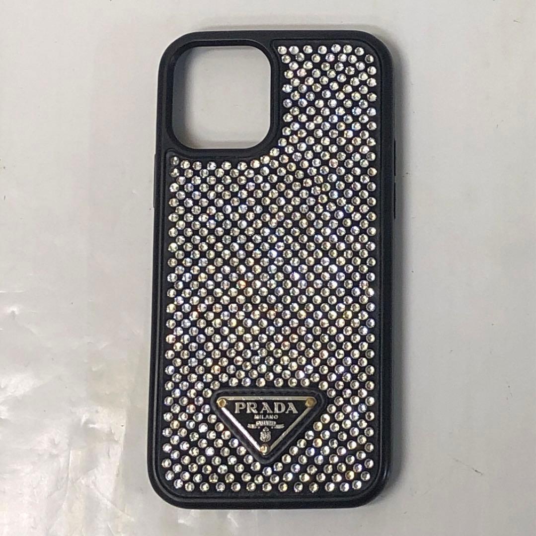 CBA03-10 プラダ トライアングル クリスタル iPhone13ケース