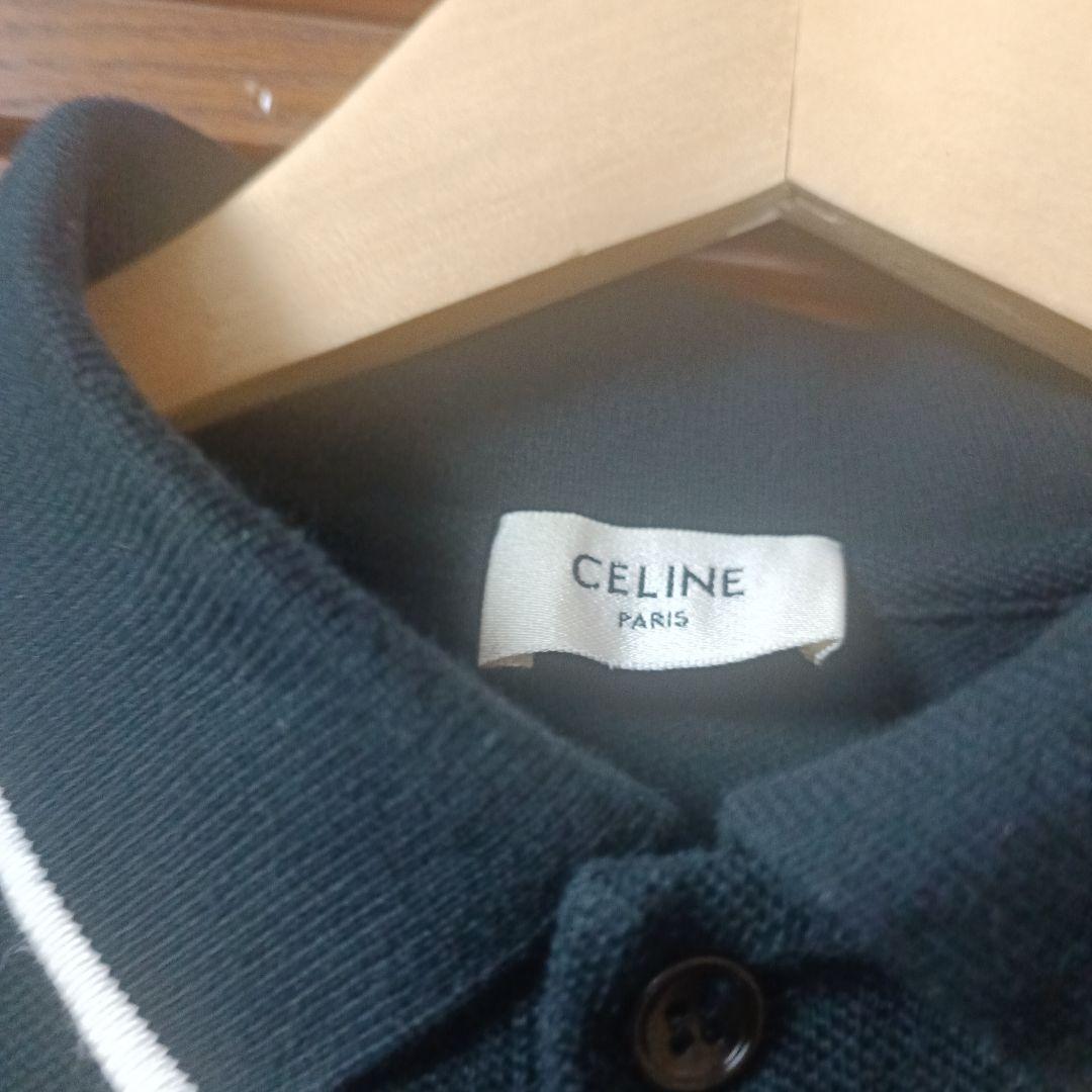 CELINE ブラック ポロシャツ 半袖