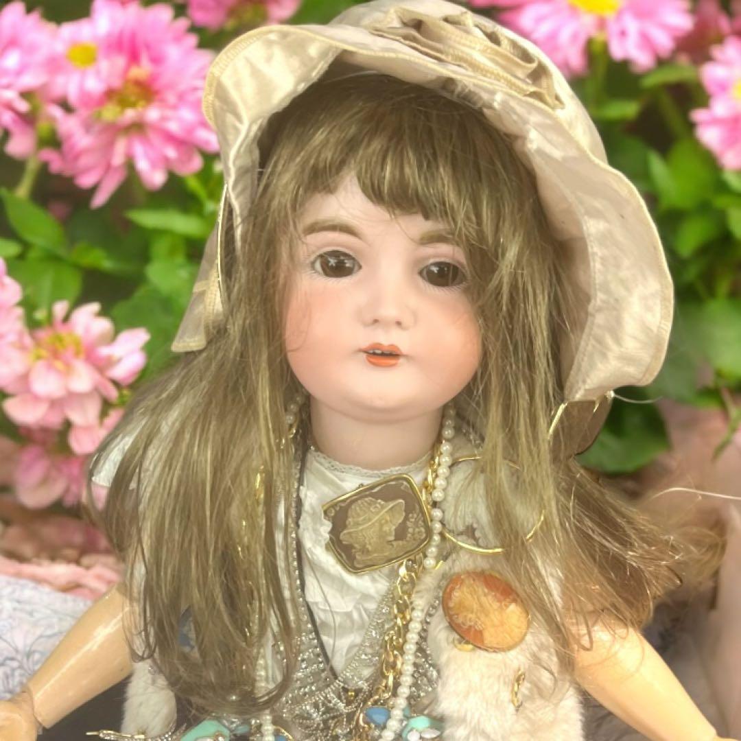 まるこ アンティーク ビスクドール ケストナー 164 シェルカメオ