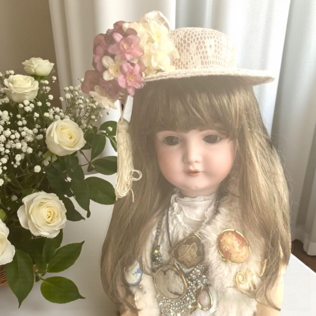 まるこ アンティーク ビスクドール ケストナー 164 シェルカメオ