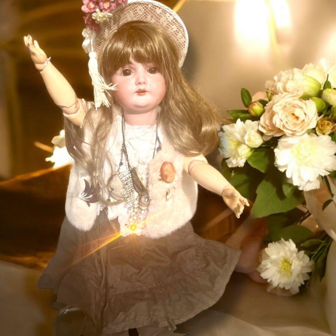 まるこ アンティーク ビスクドール ケストナー 164 シェルカメオ