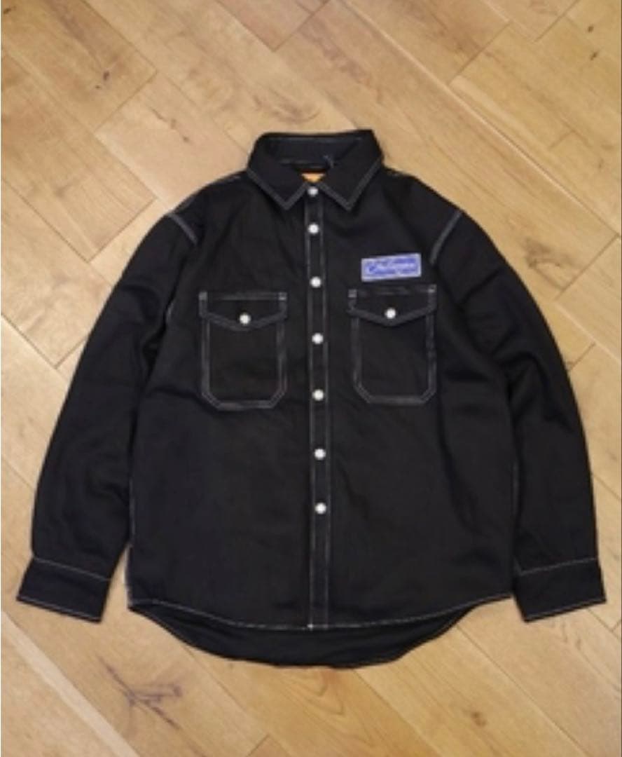 超美品CHALLENGER デニムライニングシャツジャケット