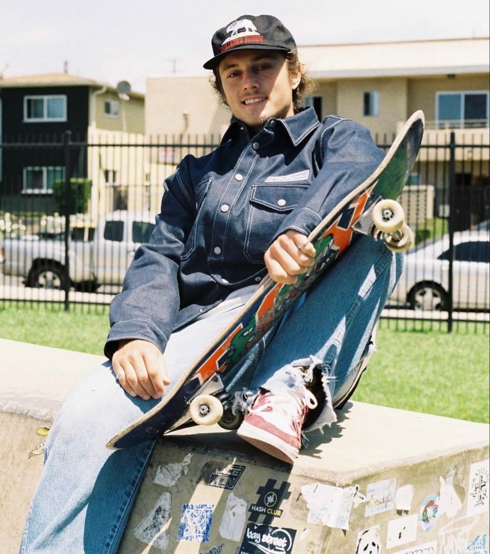 超美品CHALLENGER デニムライニングシャツジャケット