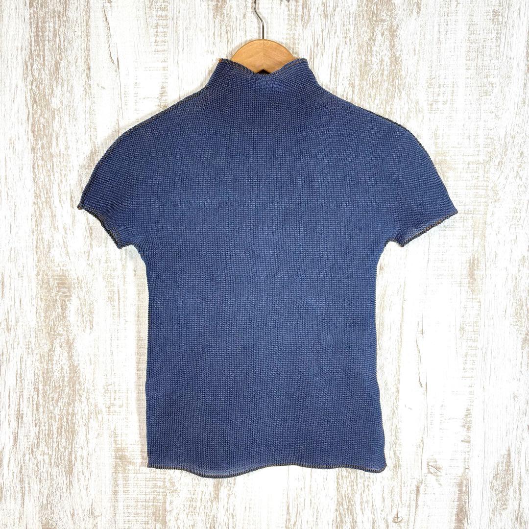 ミーバイイッセイミヤケ ワッフルプリーツ ハイネック カットソー 半袖