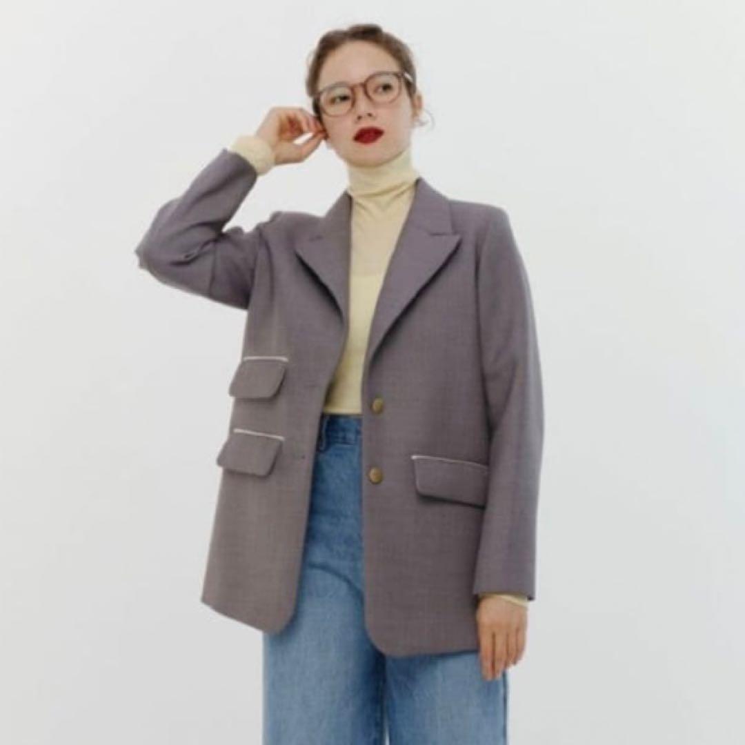 1回着用 yori shirocon チャンキーテーラージャケット グレー 美品