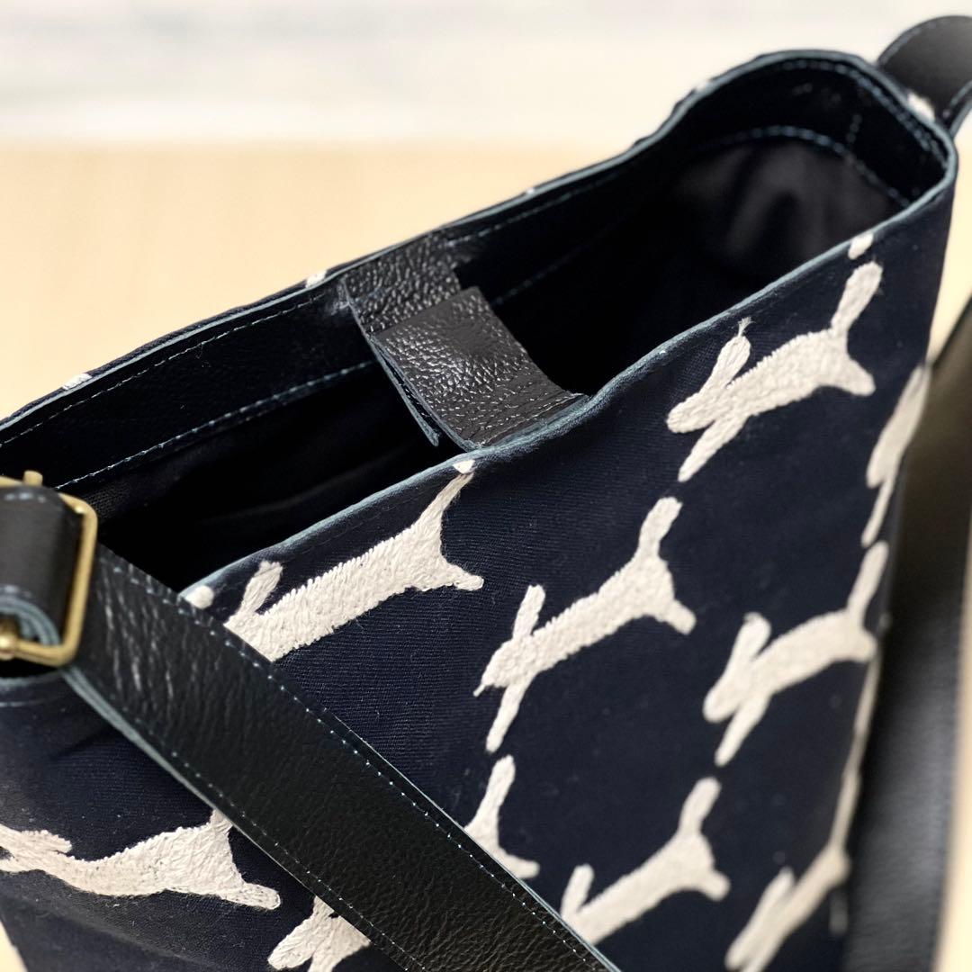 ミナペルホネンと本革のワンハンドルバッグ　MB510-163