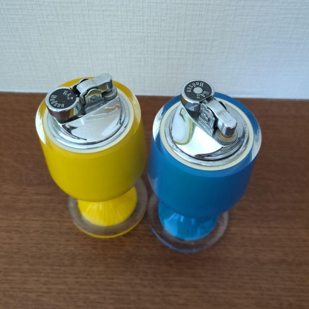 カラフルカップ型ライター2色セット 1960年代 レトロインテリア
