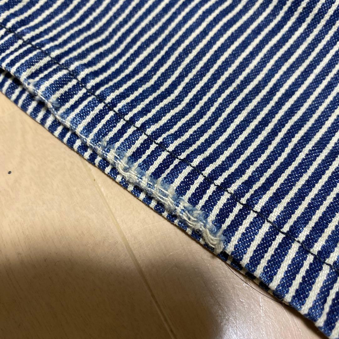 ストライプ 長袖 つなぎ