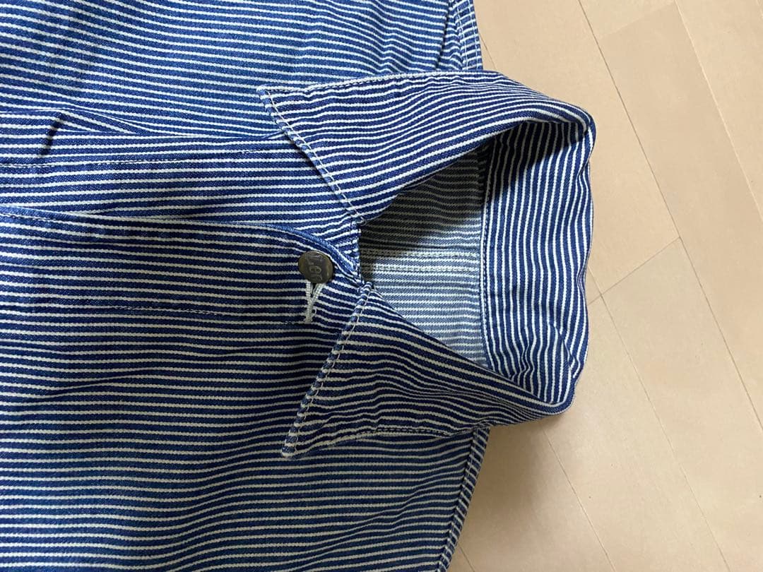 ストライプ 長袖 つなぎ