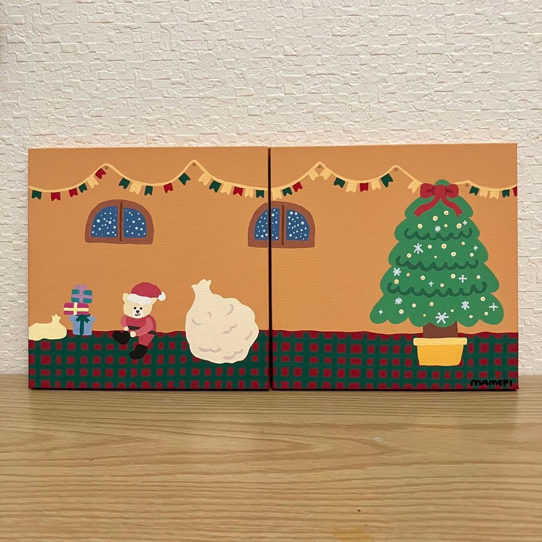 りん様　4枚セット　原画　150×150mm アクリル画