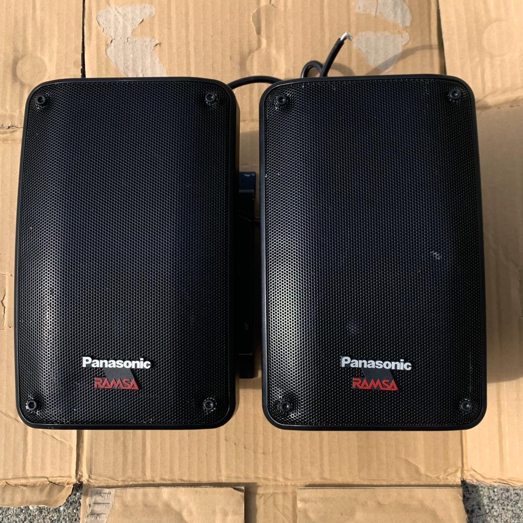 2個　パナソニック ラムサ　WS-BN010-K 　スピーカー 店舗　業務用