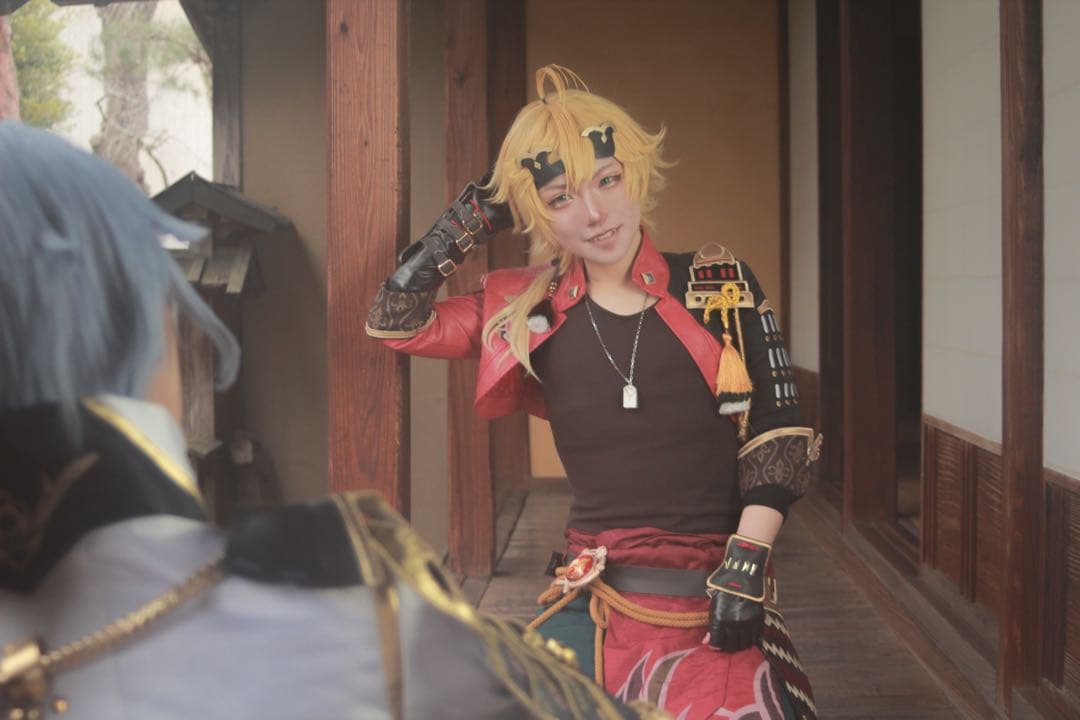 三分妄想　【販売終了商品】原神　トーマ　衣装　靴　ウィッグ