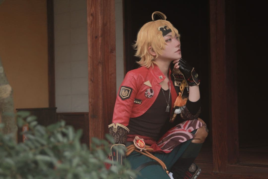 三分妄想　【販売終了商品】原神　トーマ　衣装　靴　ウィッグ