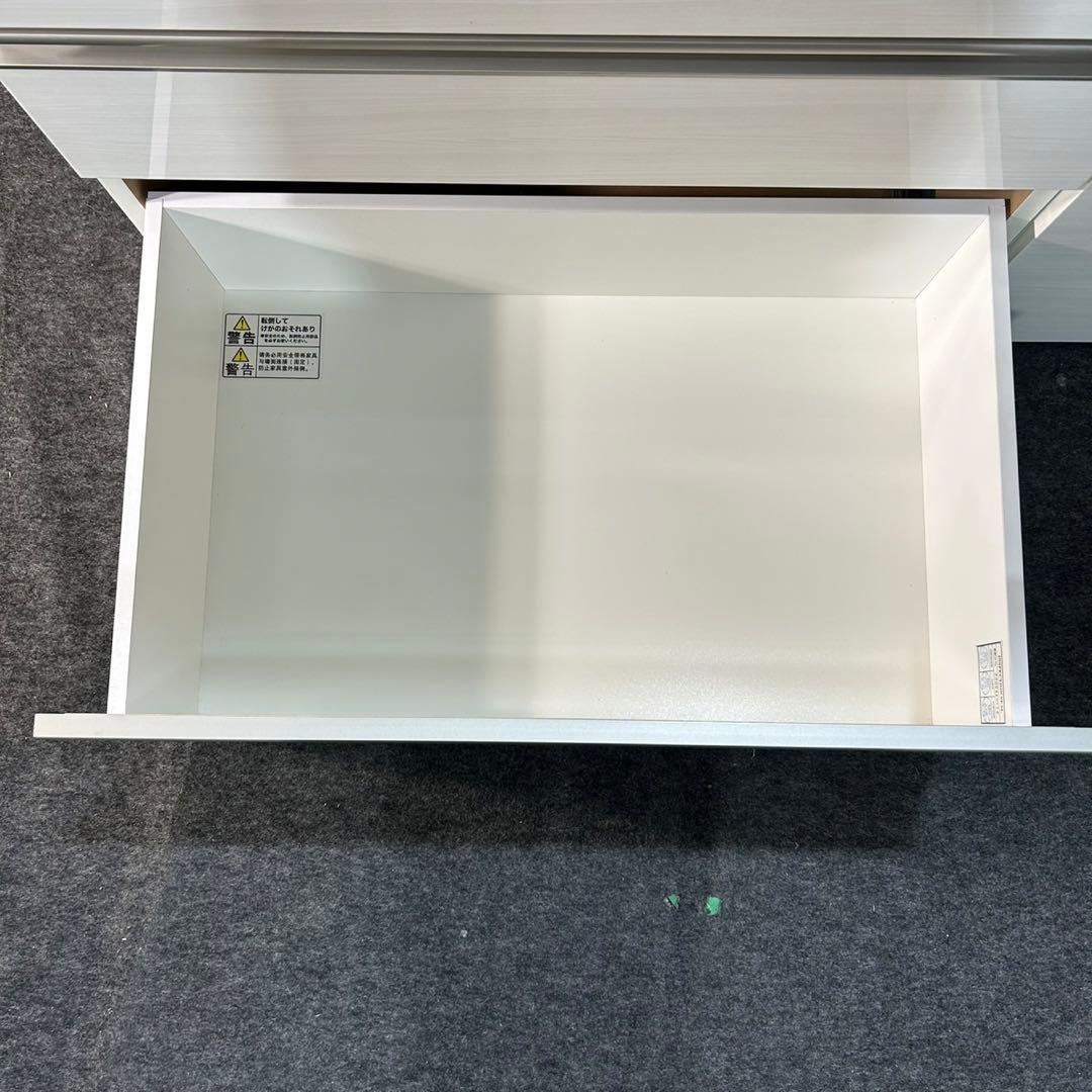 ニトリ 食器棚 リガーレ 120cm ホワイト キッチンボード 家具d3804