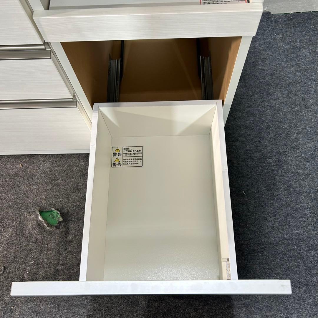 ニトリ 食器棚 リガーレ 120cm ホワイト キッチンボード 家具d3804