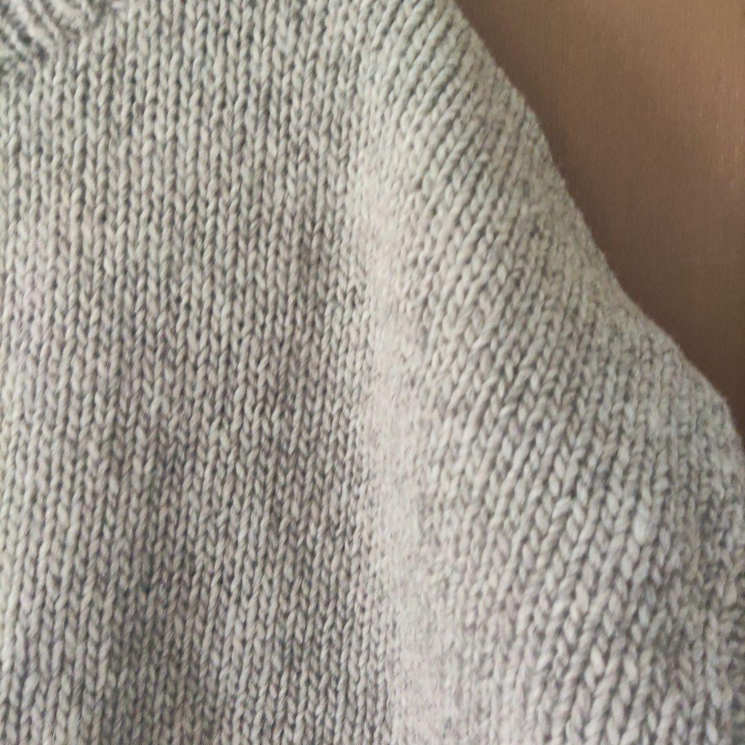 かぐれペルーニットワイドベスト コットンバックサテンコクーンスカート２点セット