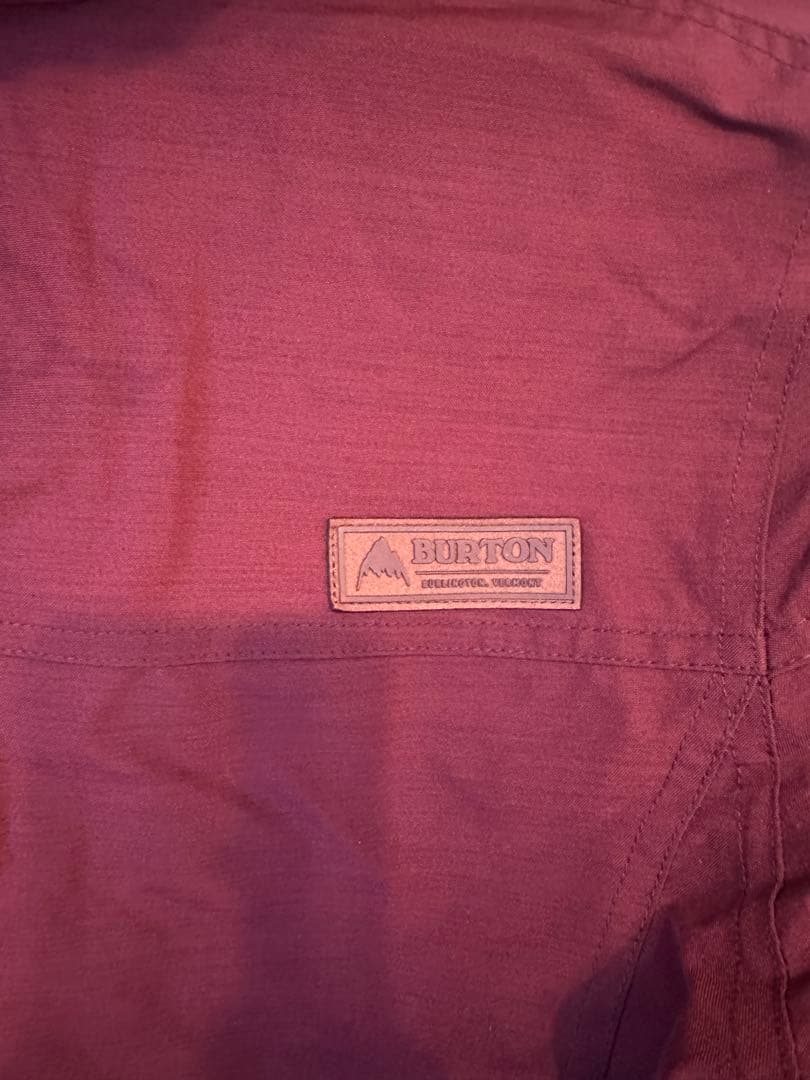 BURTON バーガンディ フード付きジャケット