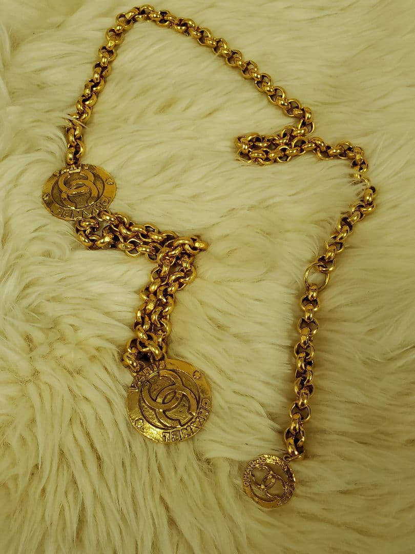 CHANEL シャネル　ゴールドチェーン CCロゴ ベルト