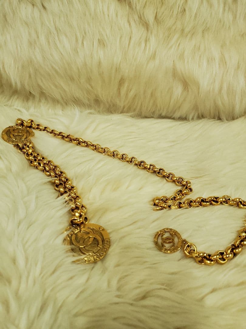 CHANEL シャネル　ゴールドチェーン CCロゴ ベルト