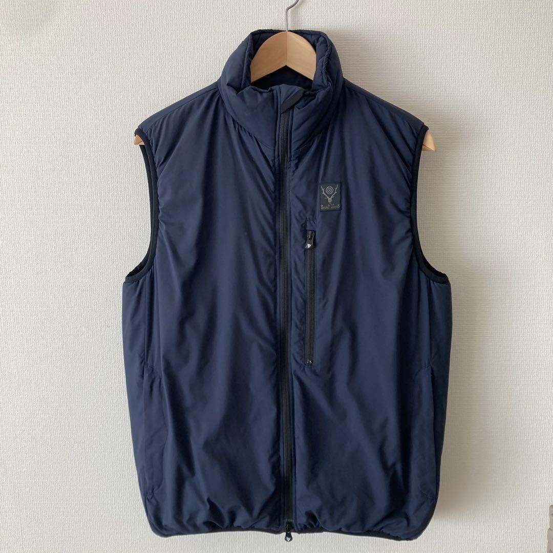 【日本製】South2 West8 サウスツーウエストエイト ベストM ネイビー