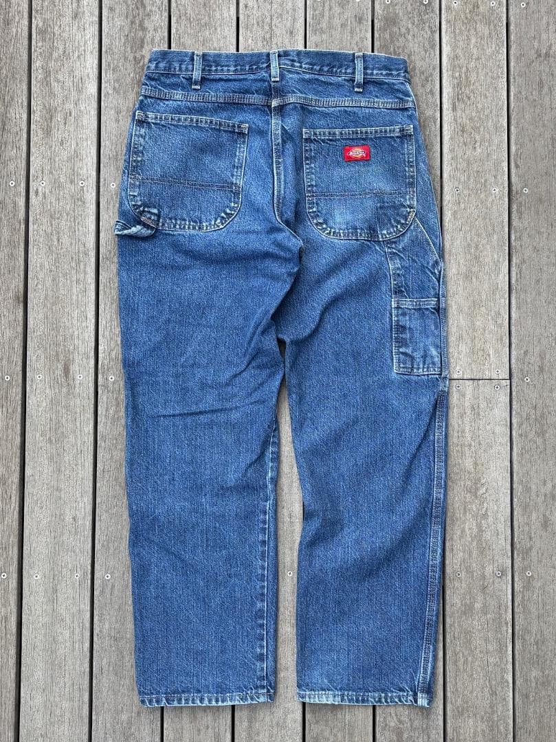 00's Dickies Denim Painter Pants 33相当