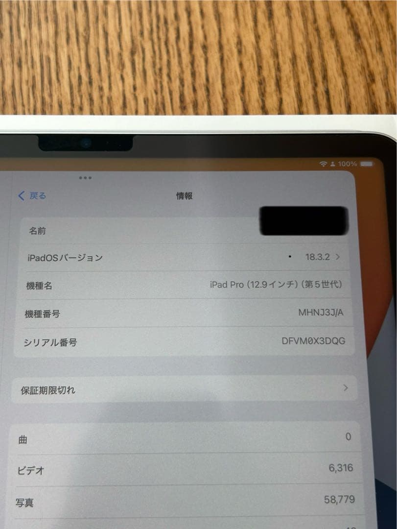 iPad Pro 12.9インチ (第5世代) 256GB Wi-Fi