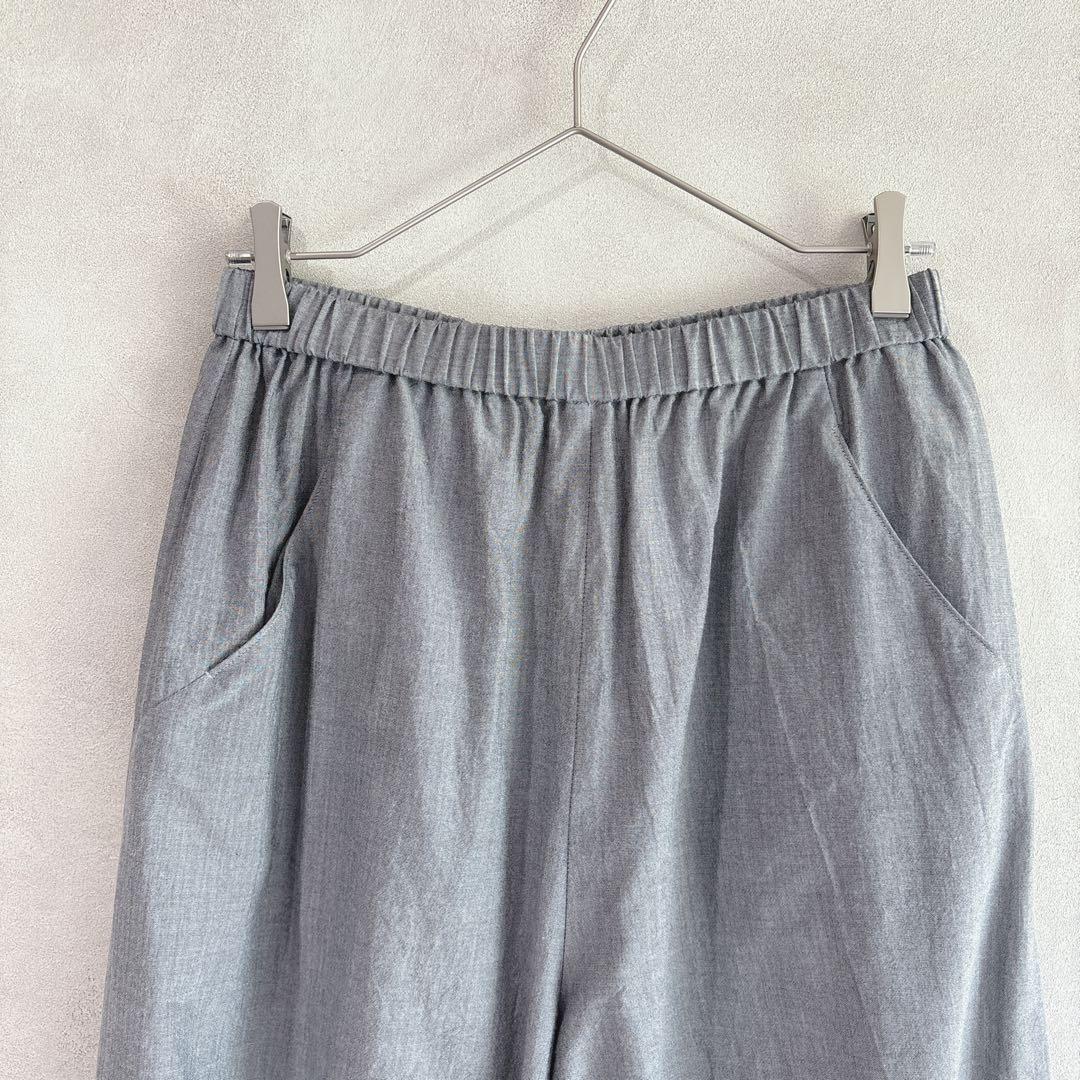 309 慈雨 ジウ　タックワイドパンツ　バルーンパンツ　ゆったり　綿100% L